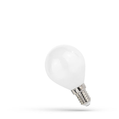 LED-lampa G45 E14 1W filament 4000K klart vitt ljusspektrum