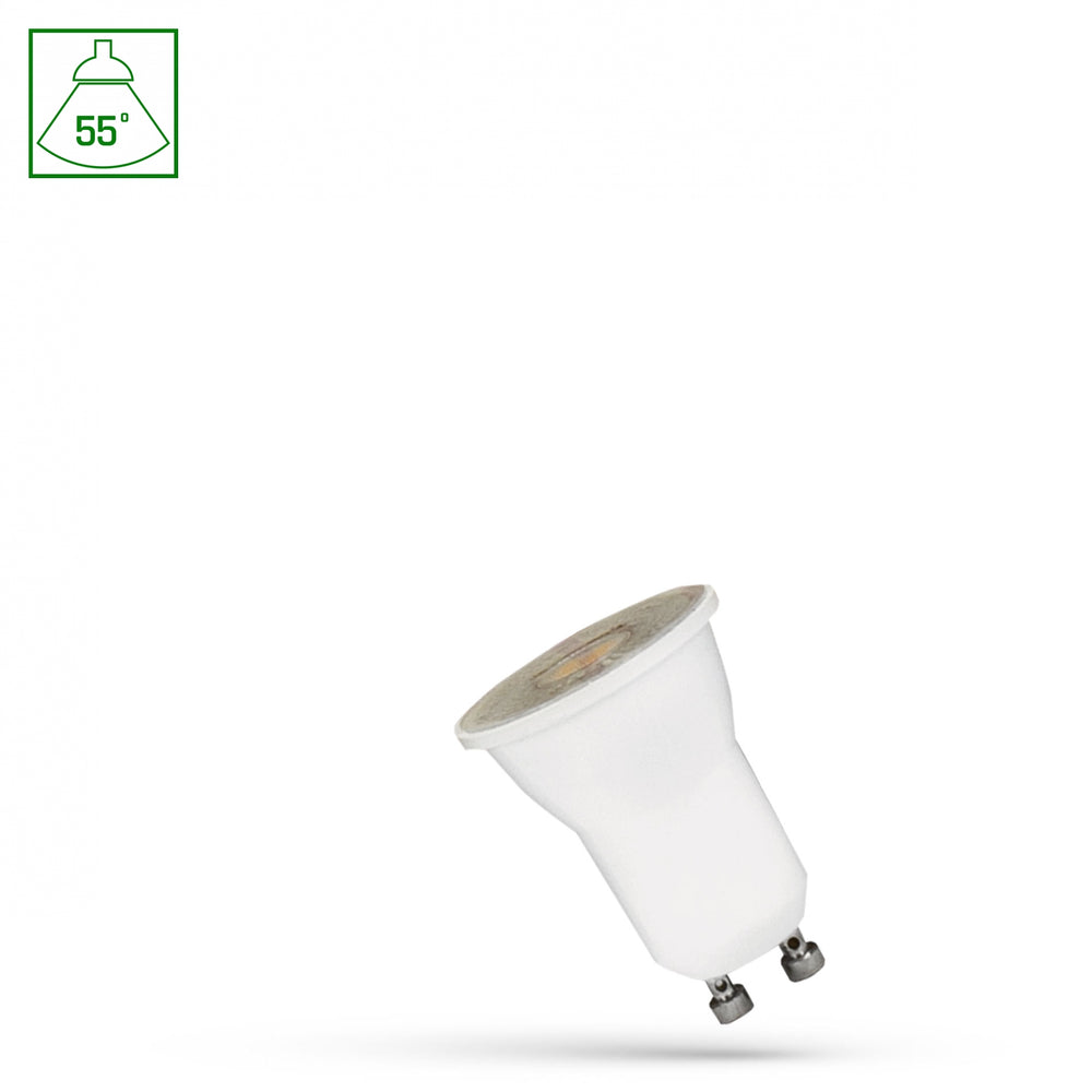 Spectrum LED MR11 GU10 230V 2W 4000K neutralvit 200 lumen 55° ljuskägla inomhus spotlight lampa