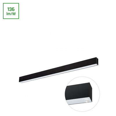 Spectrum Allday 36W LED sensor lamp with 4000K, 115° beam angle, 112cm black, 4900 lumens, IP20, 2-year warranty